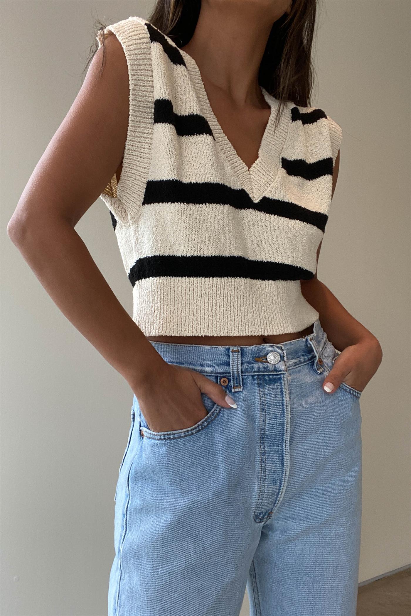 Marian V-Neck Crop Sweater PREORDER