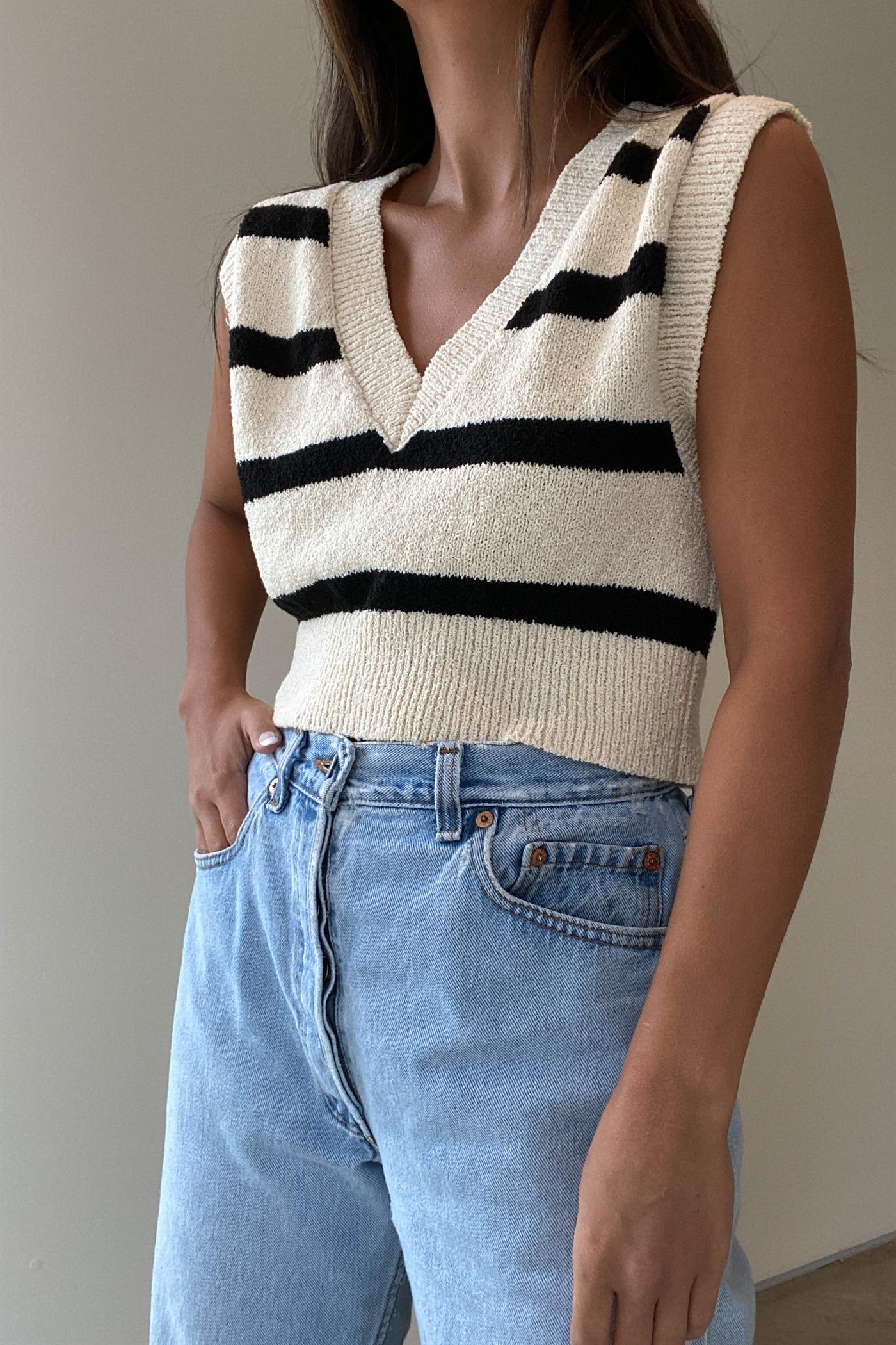 Marian V-Neck Crop Sweater PREORDER