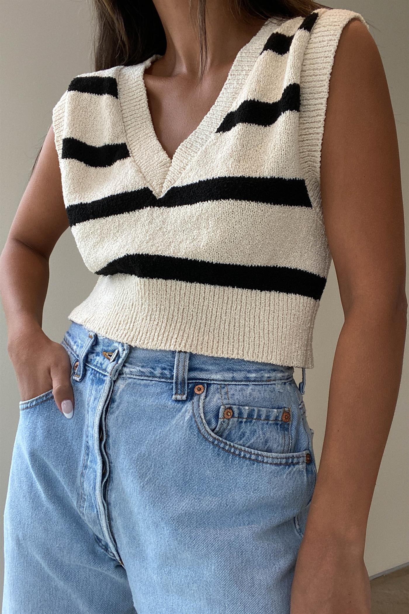 Marian V-Neck Crop Sweater PREORDER