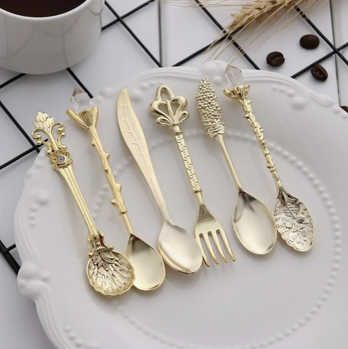 6pcs Vintage Spoons Fork Set