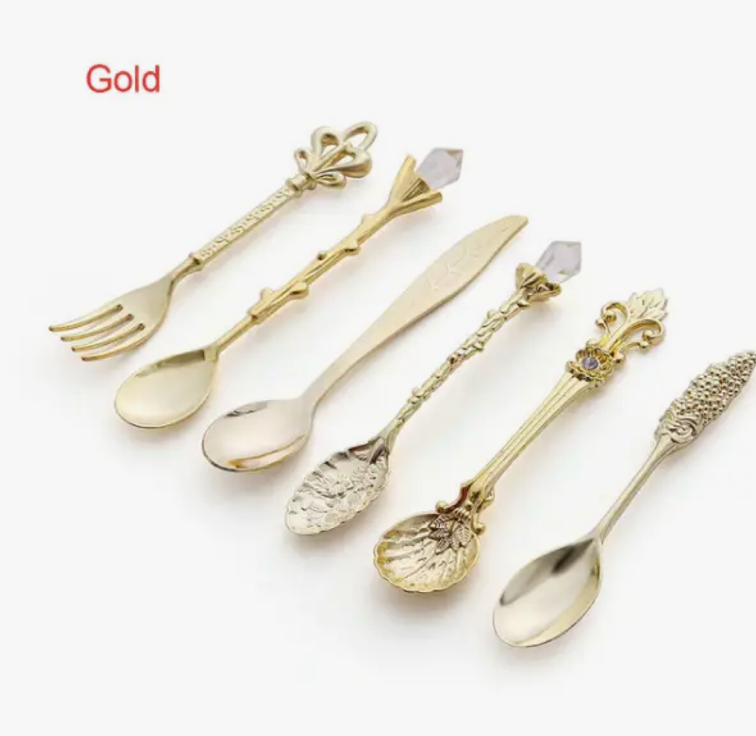 6pcs Vintage Spoons Fork Set